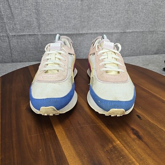 Puma Future Rider Double White Pink Lady' Casual Sneakers 382281-01 Women 9.5 - Picture 3 of 16